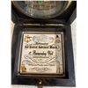 Image 2 : Vintage Style Reproduction Maritime Brass Compass - Built Into Wooden Box