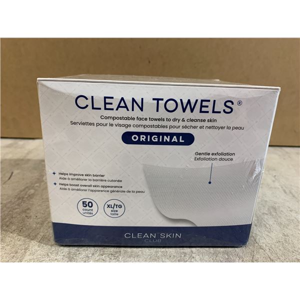 50 PCS - Clean Skin Club Clean Towels