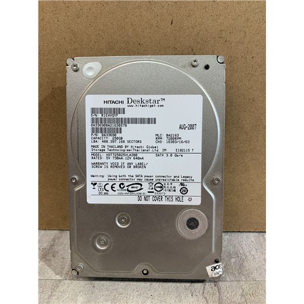 Hitachi Desk Star Internal Hard Drive - 250GB