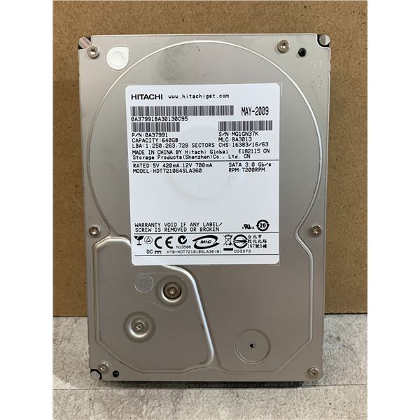 Hitachi Deskstar Internal Hard Drive - 640GB