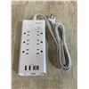 Image 1 : Addtam Surge Protector Power Strip - 6 AC Outlets - 4 USB Charging Ports
