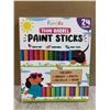 Image 1 : 24 Colours - Thin Barrel Paint Sticks