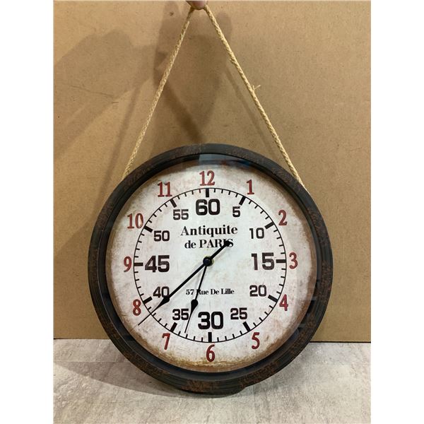 Antique de Paris Decorative Clock - 12in Across