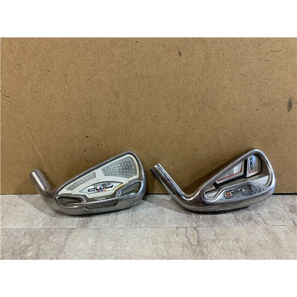 Lot Of 2 Golf 6 Iron Club Faces - Adamsgolf SuperS Idea & Cobra AMP Cell