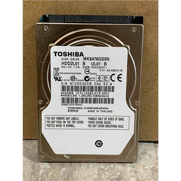 Toshiba Computer Disk Drive - 640GB