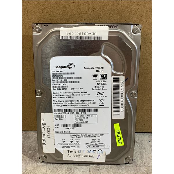 Seagate Barracuda 160 GB Computer Hard Drive