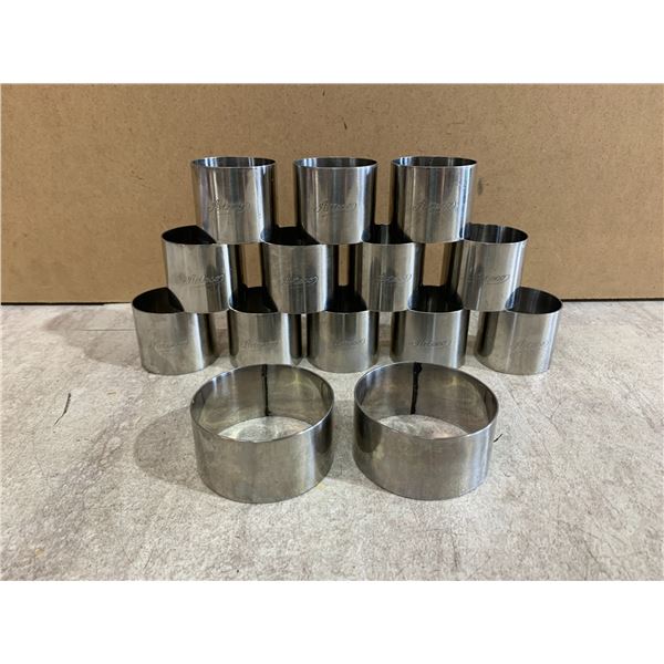 14 PCS - Ateco Stainless Steel Cake Rings