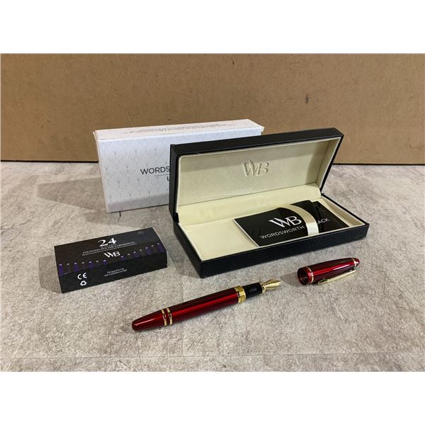 WordsWorth & Black - Literary Artistry Fountain Pen