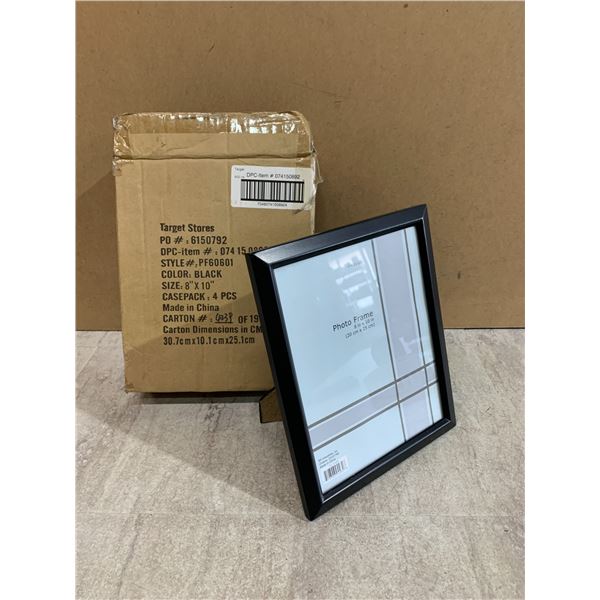 4 Pack - Black Picture Frames - 8in x 10in