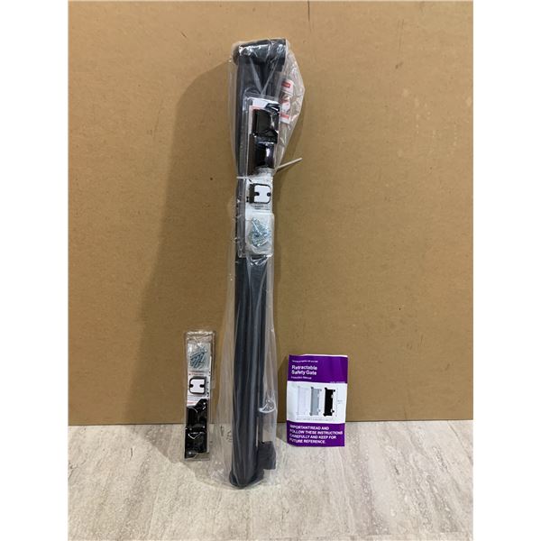 Black Retractable Safety Gate