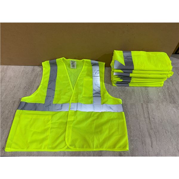 Lot Of 10 Yellow High Vis Jacket - Size S/M