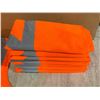 Image 3 : Lot Of 10 Orange High Vis Jackets