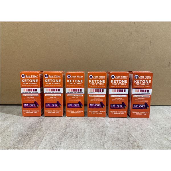Lot Of 6 Boxes Of Ketone Test Strips - 150 Strips