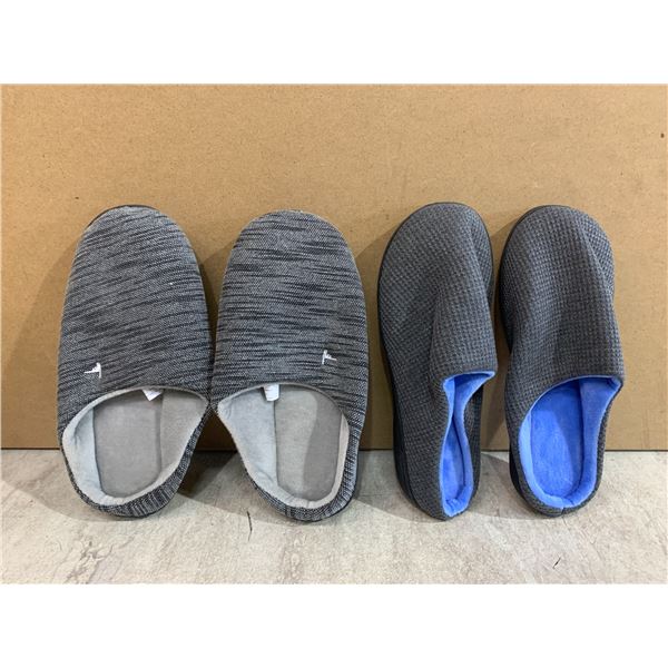 Lot Of 2 Different Patterned Unisex Home Slippers - Size 38/39