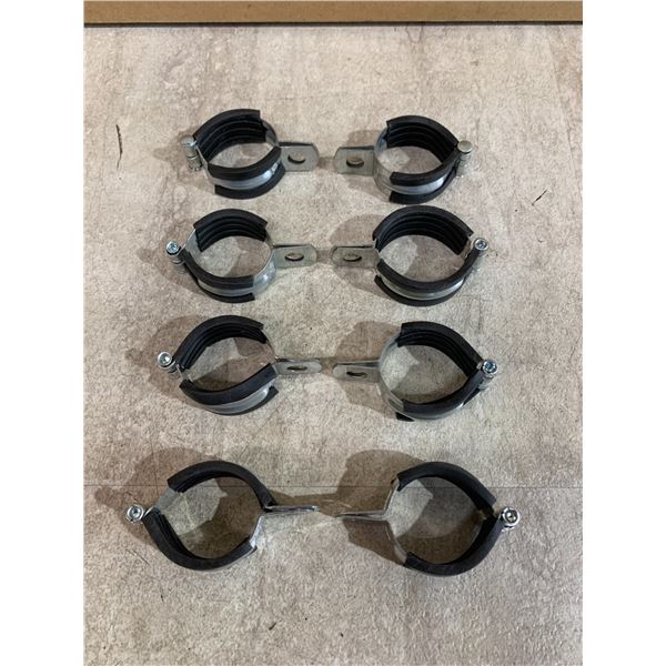 8 PCS - Rubber Lined Split Ring Pipe Hanger