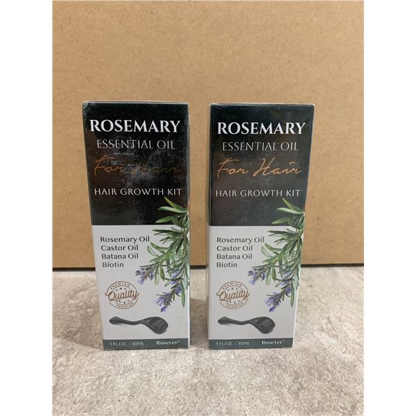 Lot Of 2 Rosemary Essential Oil For Hair Growth Kits - 30ml