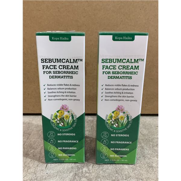 Lot Of 2 Sebumcalm Face Creams - For Seborrheic Dermatitis - 50ml