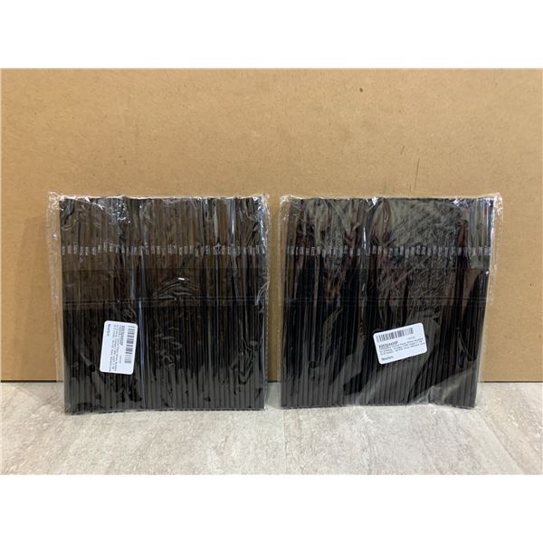 Lot Of 2 Bags Of 100 PCS Flexible Plastic Straws