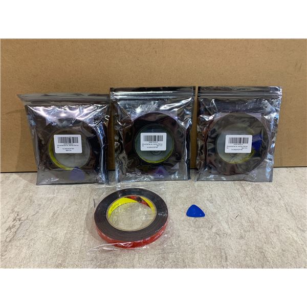 Lot Of 4 Rolls Of 3M Double Sided Tape