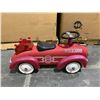 Image 1 : Vintage Metal Fire Engine Ride On Toy - Hook And Ladder
