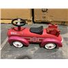 Image 5 : Vintage Metal Fire Engine Ride On Toy - Hook And Ladder