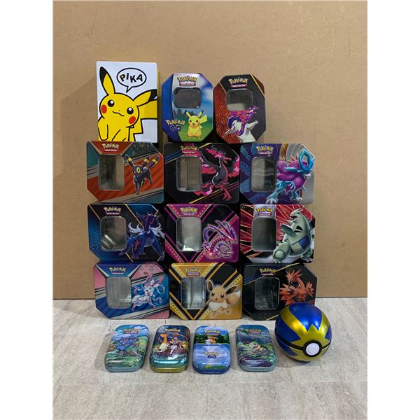 Lot of 17 Original Pokemon Tin - EMPTY