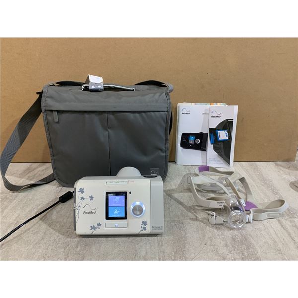 ResMed AirSense 10 CPAP Machine with Power Cord and Carry Bag - Missing Water Tub