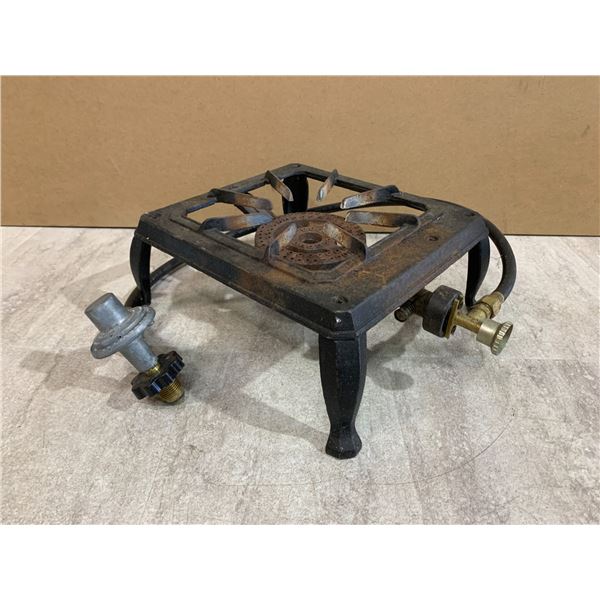 Cast Iron Propane Burner Cook Stove Top - 10.5in
