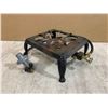 Image 1 : Cast Iron Propane Burner Cook Stove Top - 10.5in