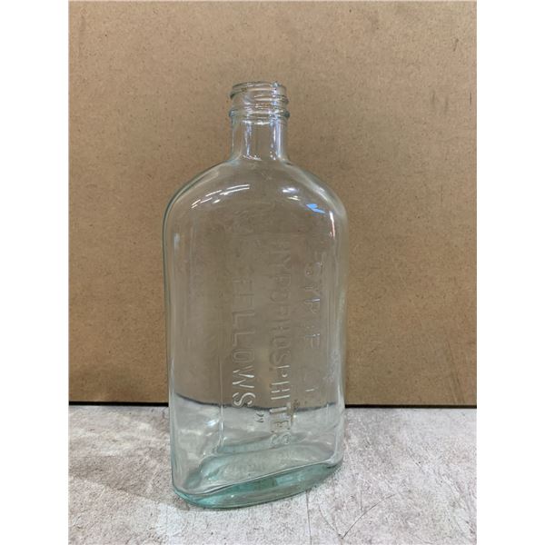 Embossed Clear Glass Bottle - Syrup of Hypophosphites Fellows