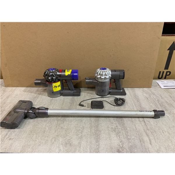 Lot of 2 Handheld Dyson Vacuums with Attachment and Charger