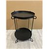 Image 1 : Metal Side Table - 21in Tall