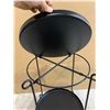 Image 2 : Metal Side Table - 21in Tall