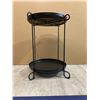 Image 4 : Metal Side Table - 21in Tall