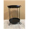 Image 5 : Metal Side Table - 21in Tall