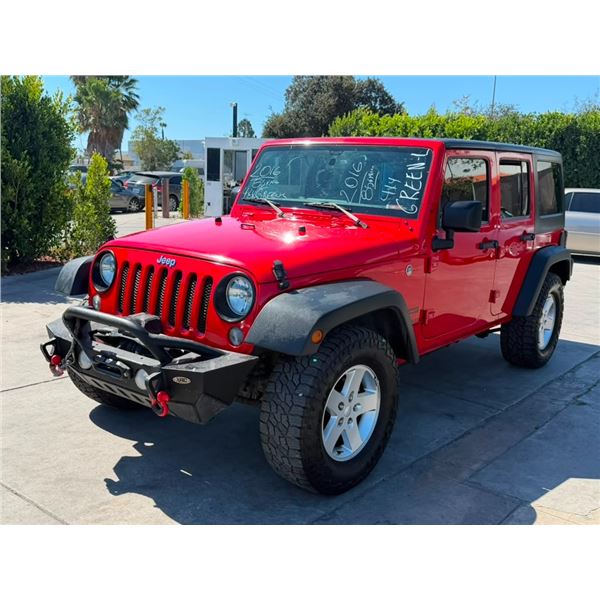 JEEP  WRANGLER 2016 O/S TITLE 2 DAYS