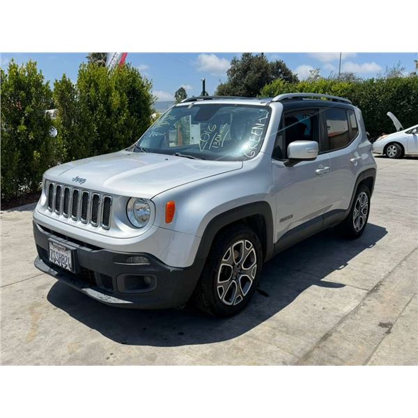 JEEP  RENEGADE 2016 REPO- WAIT/TITLE