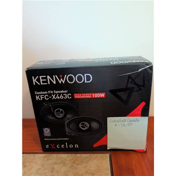 Kenwood Excelon KFC-X463C 4"x6" Custom Fit Car Speakers (Pair)