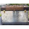 Image 2 : Metal- and Wood-Banded Steamer Trunk with Brass Hardware