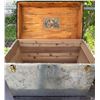 Image 4 : Metal- and Wood-Banded Steamer Trunk with Brass Hardware