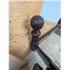 Image 7 : Oak Queen Size 4 Post Bed Frame with Wheat Motif