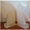 Image 1 : Alabaster Horse Head Bookends, 9 Inches Tall
