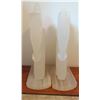 Image 4 : Alabaster Horse Head Bookends, 9 Inches Tall
