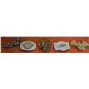 Image 1 : 5 Metal Belt Buckles Including Solid Brass and Decorative Designs