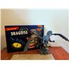 Image 1 : Wings Spread Dragon Figurine with Crystal Orb &'Discovering Dragons' Magnet Set