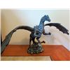 Image 2 : Wings Spread Dragon Figurine with Crystal Orb &'Discovering Dragons' Magnet Set