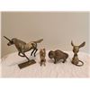 Image 1 : Four Brass Animal Figurines Made in Korea