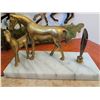 Image 4 : Horse Motif Decor: Brass Figurine Set, Brass Bottle Opener, Metal Wall Art, Pen Stand