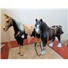 Image 1 : Plastic Model Horses with Harness and Saddle Tack