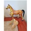 Image 3 : 3 Plastic Model Horses, with Saddle Accessory